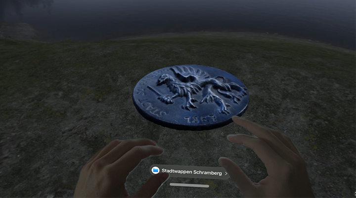 Visualisation through a VR glass