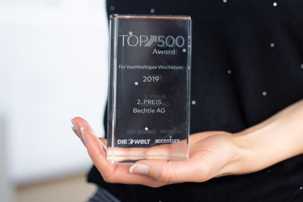  Top-500-Award für nachhaltiges Wachstum