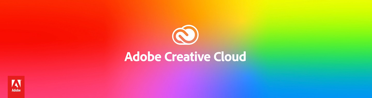 Banner Adobe - Logo on colorful background