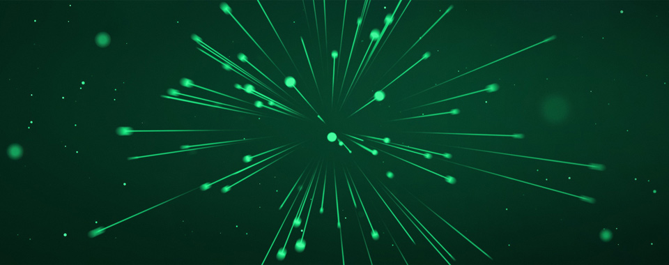 Futuristische grüne Illustration