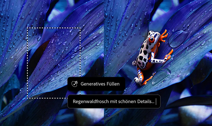 Adobe KI Generatives Füllen